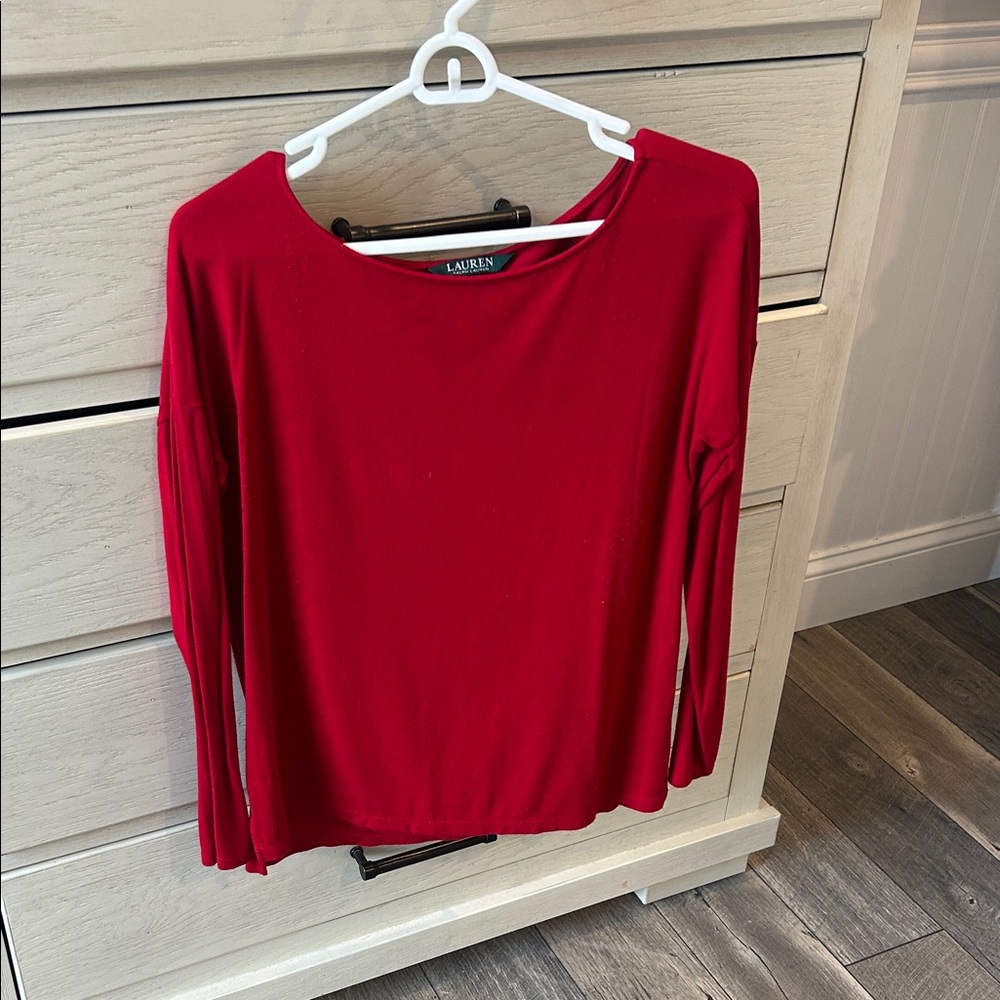 Ralph Lauren Red Blouse